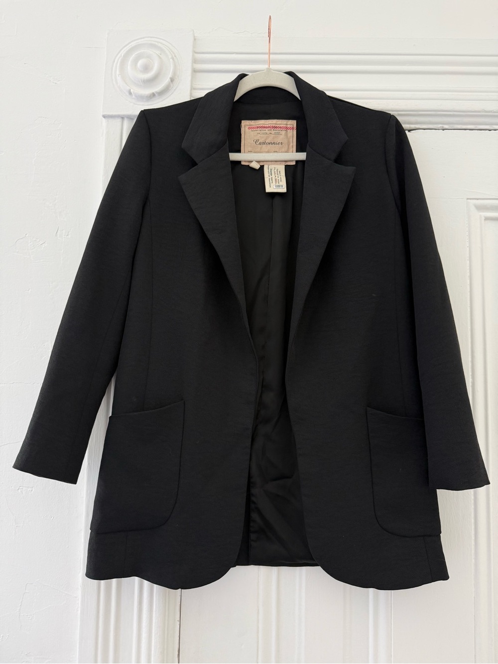Cartonnier Black Longline Blazer Jacket